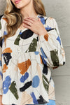 Hailey & Co Wishful Thinking Multi Colored Printed Blouse - ONLINE EXCLUSIVE!