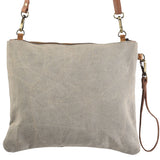 Crossbody Rug w/ Leather Tooling Handbag