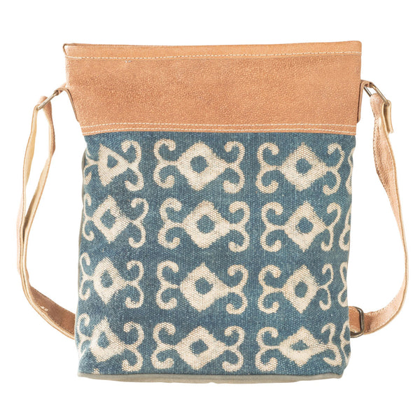 Blue Canvas Crossbody