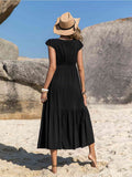 Lucia Embroidered Square Neck Ruffle Hem Dress - ONLINE EXCLUSIVE!