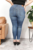 Parker Tummy Control Side Slit & Fray Hem Skinny Judy Blue Jeans - ONLINE EXCLUSIVE!