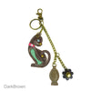 Chala Cat w/ Fish Mini Keychain Key FOB