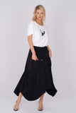 Ever Sassy by Dolcezza Black Midi Skirt