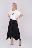 Ever Sassy by Dolcezza Black Midi Skirt