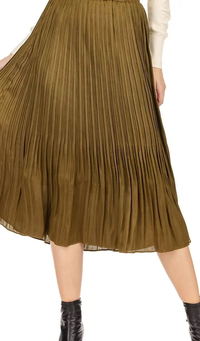 59G7346   Kayla Olive Crinkle Skirt