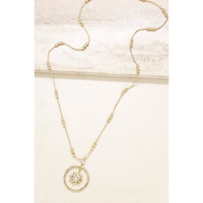 14202   Nova Crystal Pendant Necklace by Ettika