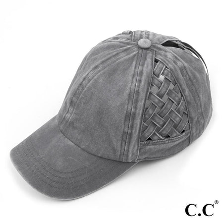 CC Leather Ball Cap