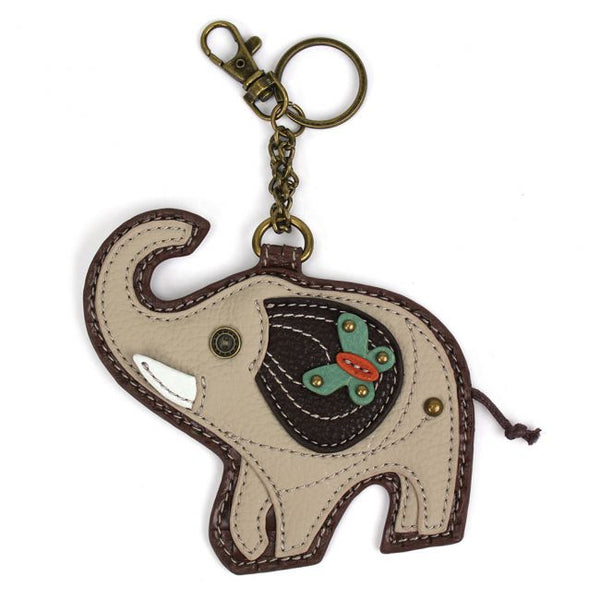Monedero/llave FOB de moneda Chala Elephant