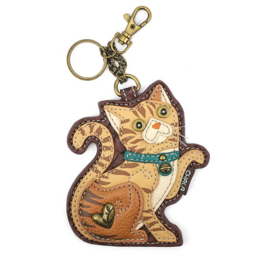 Chala Orange Tabby Cat Key FOB Keychain