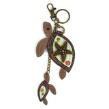 Chala Two Turtles Key FOB Keychain