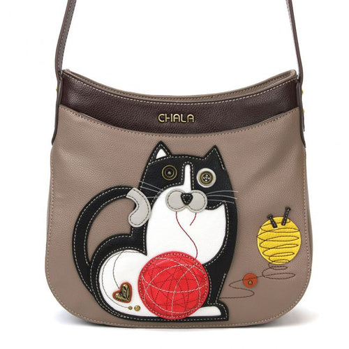 Chala Fat Cat Crescent Crossbody Handbag