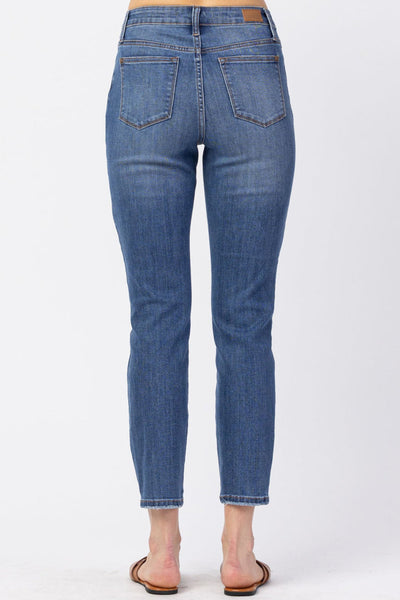 Distressed Straight Leg Judy Blue Jeans