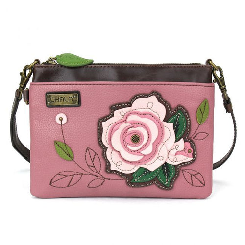 Chala Pink Rose Mini Crossbody Handbag