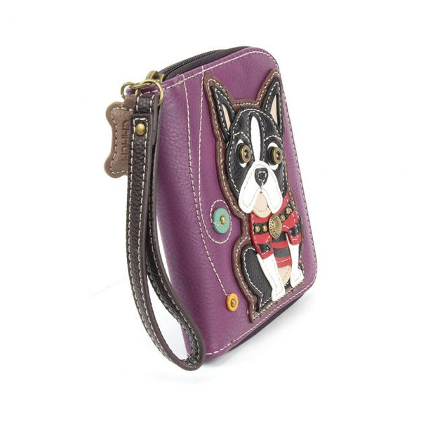 Chala Boston Terrier Zip Around Wallet   839BT9