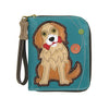 Chala Golden Retriever Cartera con cremallera alrededor 839GV7