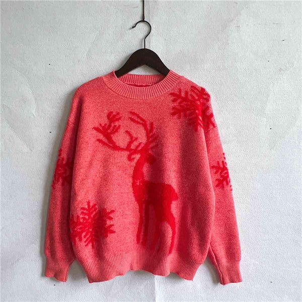 Reindeer and Snowflake Pattern Sweater - ONLINE EXCLUSIVE!