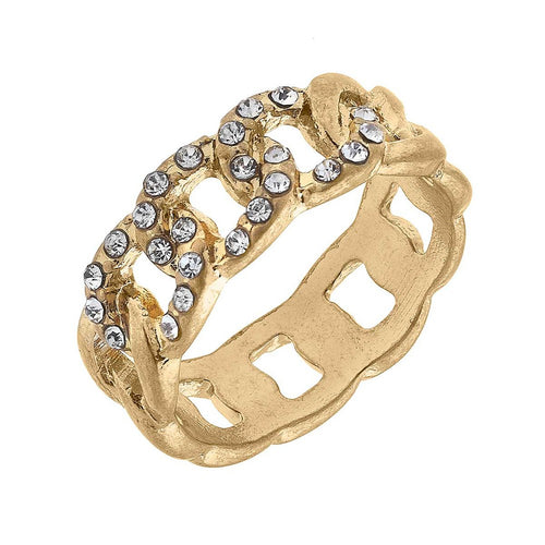 87250   Pave chain Link Ring