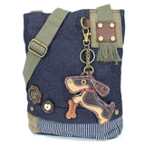 Chala Wiener Dog Patch Crossbody Bag   903WD7