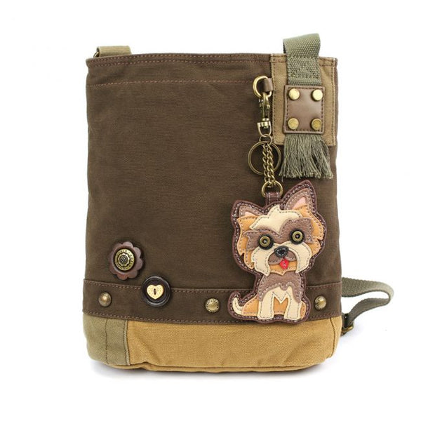 Chala Yorkshire Terrier Patch Crossbody Bag   903YS6