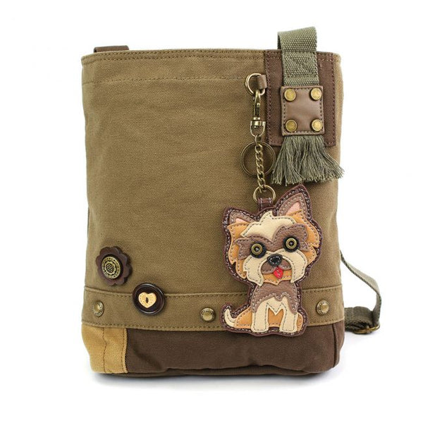 Chala Yorkshire Terrier Patch Crossbody Bag   903YS6
