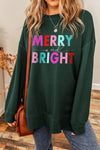 MERRY AND BRIGHT Round Neck Sweatshirt - Online Exclusive!