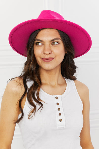 Fame Keep Your Promise Fedora Hat in Pink - ONLINE EXCLUSIVE!