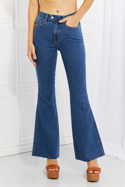 Judy Blue Ava Cool Denim Tummy Control Flare - ONLINE EXCLUSIVE!