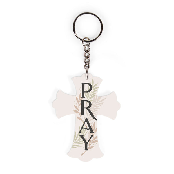 AKC0015   Pray Acrylic Keychain