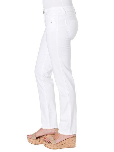 WZS1560OW   Lily White Absolution Straight Leg Jeans - Plus Democracy Jeans