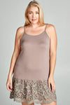 30039   Solid Jersey Knit Dress Extender w/ Adjustable Spaghetti Straps