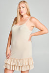 OD-20258   Low Waist, Double Ruffle Dress Extender