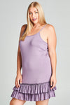OD-20258   Low Waist, Double Ruffle Dress Extender