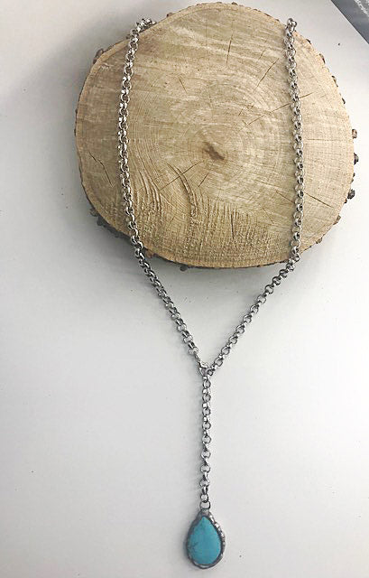 98749   Teardrops & Whiskey Necklace by Art by Amy