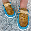 Very G Gypsy Jazz Turquoise Luma Tooled Sneakers