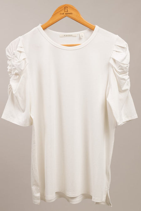Ellen Ruffle Sleeve Cotton Gauze Top