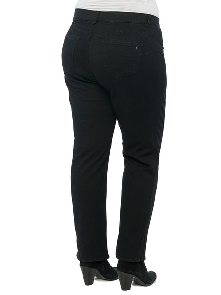 WS91560LI Doris Democracy Booty Lift Black Denim Straight Leg Jeans – True  Betty Boutique