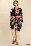 4247   Ruth Floral Print Kimono - Reg & Plus!