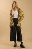 Marlene Sheer Animal Print Kimono w/ Metallic Threading - Reg & Plus!