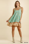 6226   Lulu Mixed Print Adjustable Strap Dress - Reg & Plus!