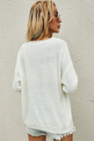 Button Detail Boat Neck Sweater - ONLINE EXCLUSIVE!