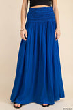 5835 Ernestine Vestido tubo elástico azul real o falda larga