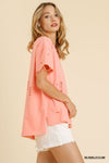 7105   Tracy Distressed Round Neck Tshirt - Reg & Plus! & More Colors