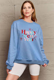Simply Love Full Size HAPPY NEW YEAR Round Neck Sweatshirt - ONLINE EXCLUSIVE!