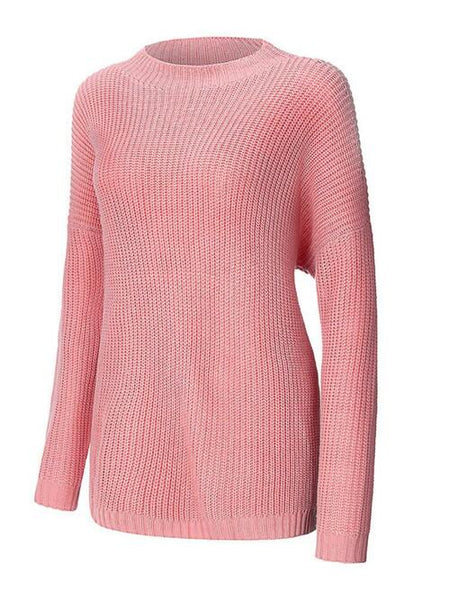 Justine Round Neck Drop Shoulder Sweater - ONLINE EXCLUSIVE!