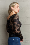 Ninexis Be Kind Off The Shoulder Lace Top - ONLINE EXCLUSIVE!