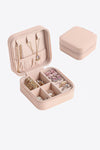 Square Zip Closure PU Leather Jewelry Box - ONLINE EXCLUSIVE!