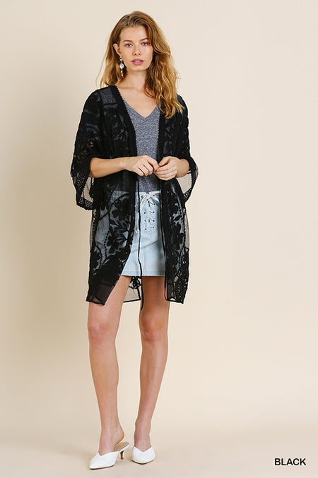 Only Happy When it Rains Lace Detail Top