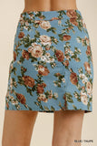 2723   Kendra Floral Skirt