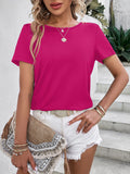 Beads Trim Back Twisted Blouse - ONLINE EXCLUSIVE!
