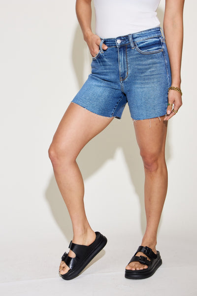 Kolleen Hi-Rise Slim Judy Blue Jean Shorts - ONLINE EXCLUSIVE!